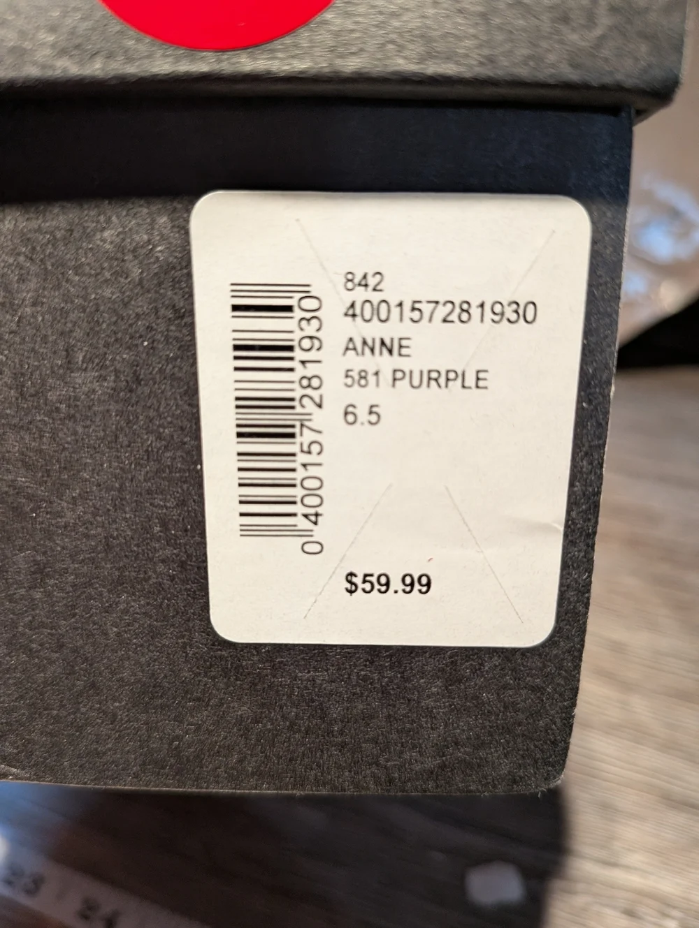 Saks Fifth Avenue New In Box Women’s Lilac Leather Slide Sandal Size 6.5